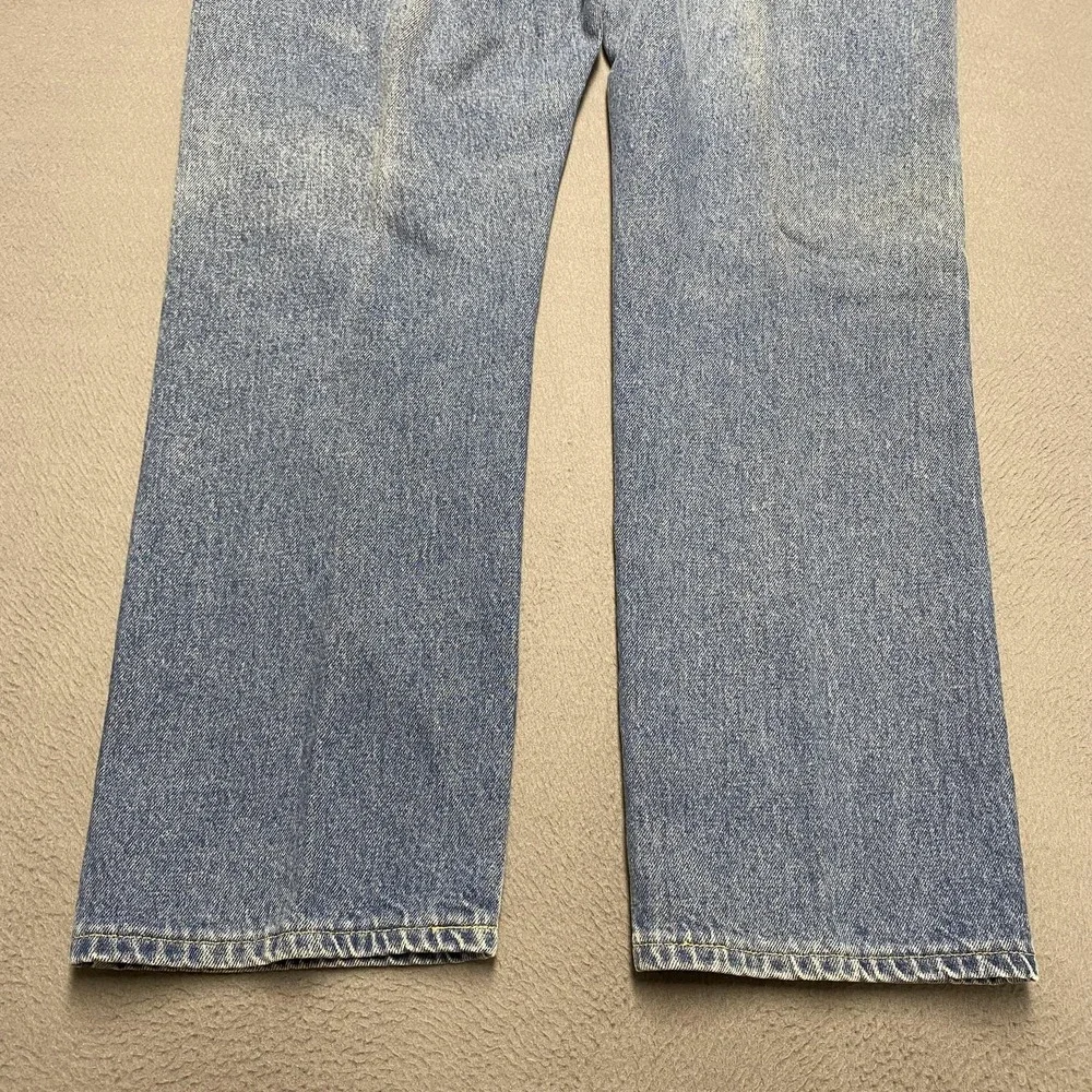VTG‎ LL Bean Jeans Mens 42x32 Blue Denim Straight Leg Made USA 5 Pocket Classic